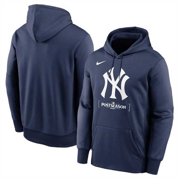 Men's New York Yankees Navy 2024 Postseason Collection Therma Pullover Hoodie,We sell and wholesale Men's New York Yankees Navy 2024 Postseason Collection Therma Pullover Hoodie on line form chian!